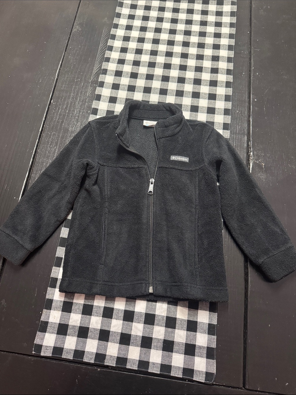 Columbia Kids Black Full-Zip Fleece Jacket
